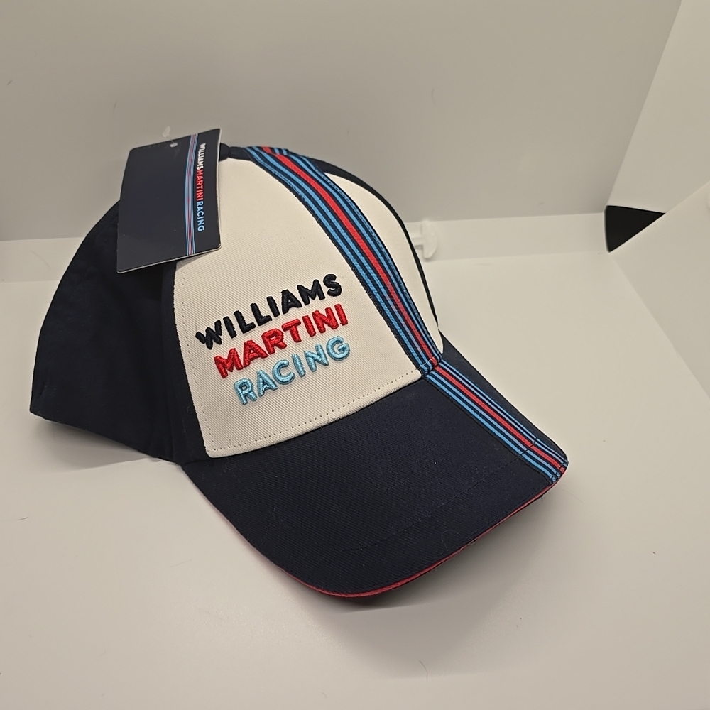 Navy & White Stripe Baseball Cap - Picture 2 of 5